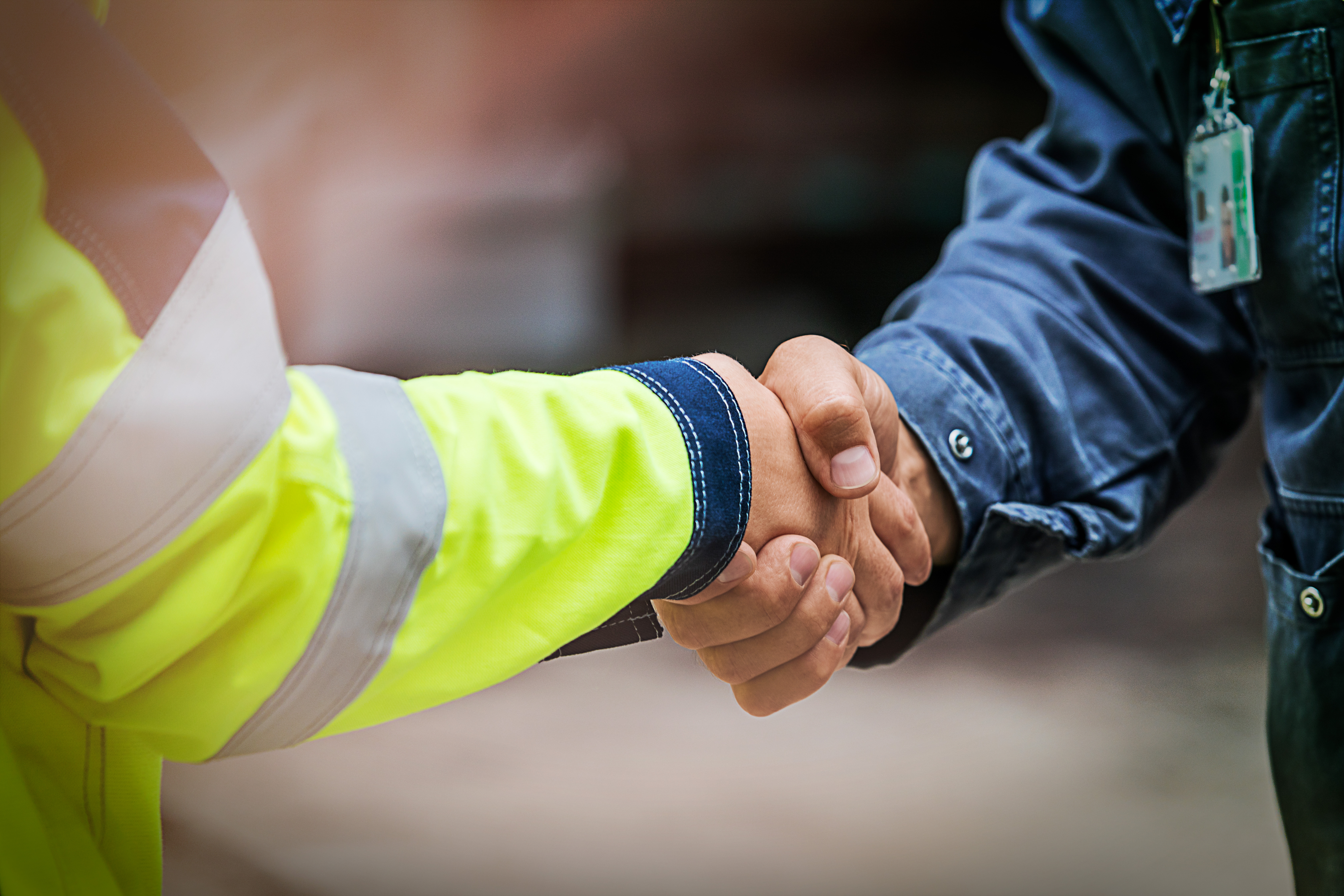 People shake hands