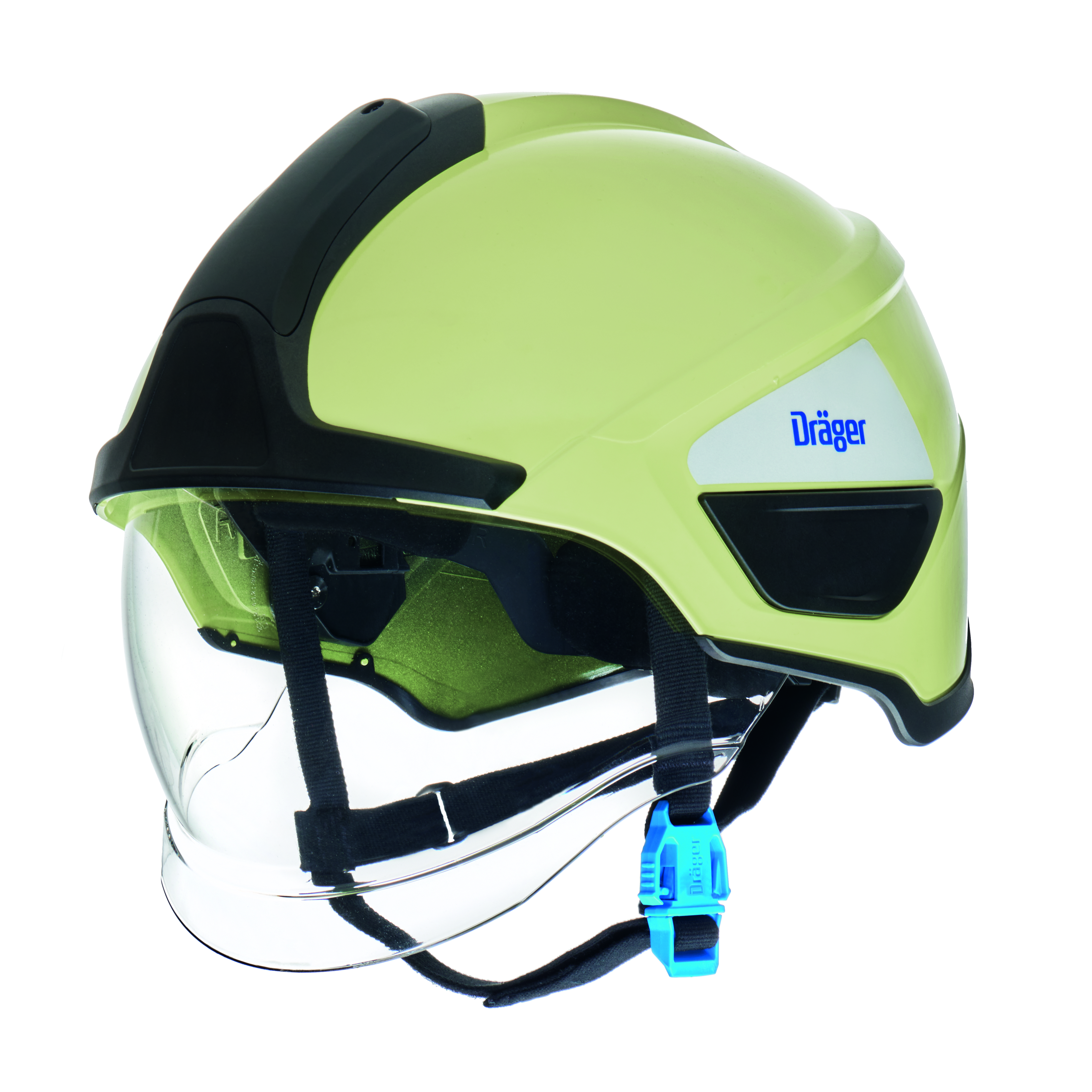 3701621 Dräger HPS SafeGuard Brandweerhelm De Dräger HPS&reg; SafeGuard is de vederlichte universele helm voor brandbestrijdings- en reddingsdiensten. Het innovatieve ontwerp combineert een optimale bescherming met een hoog draagcomfort. Met zijn sportieve look, lichte gewicht en toebehoren op maat is deze helm een echte allrounder voor elke uitdaging.