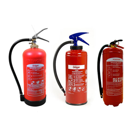 Portable powder extinguishers